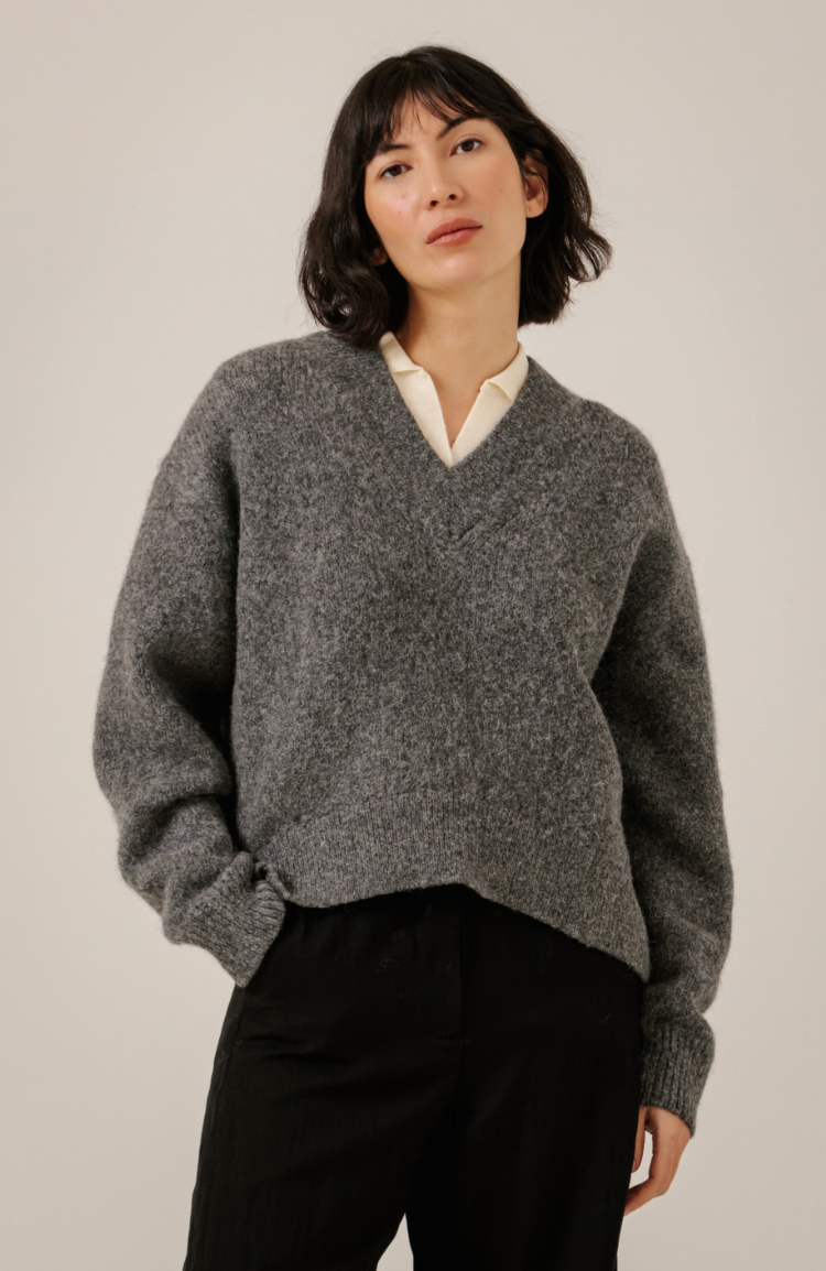 Alpaca V-Neck Sweater