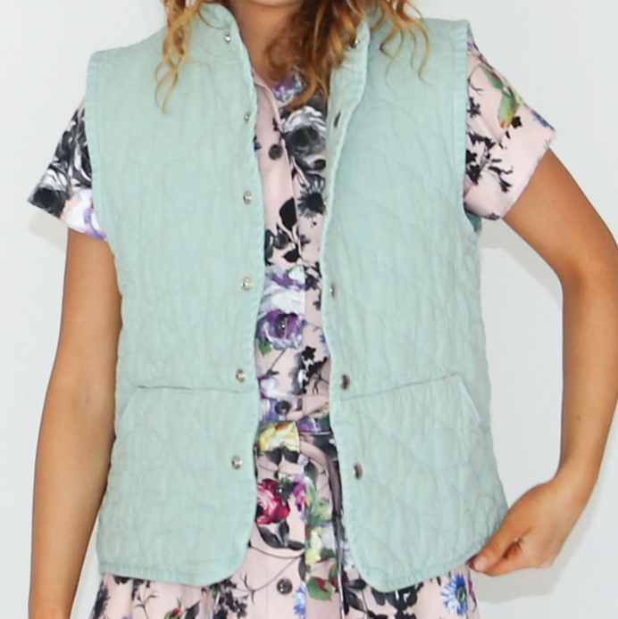 Quilted Snap Vest