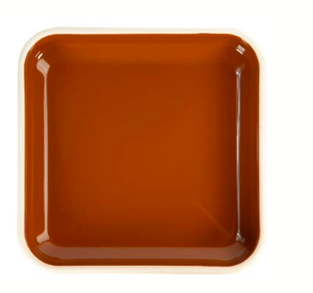 Enameled Square Plates 8"