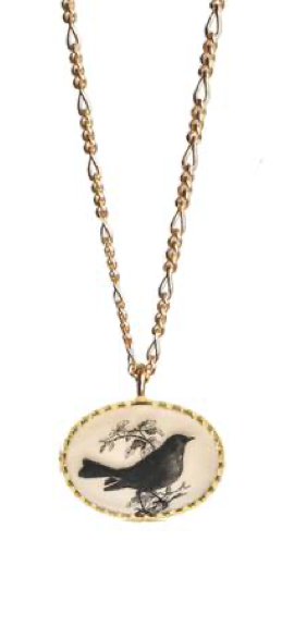 Victorian Figaro Oval Songbird Necklace