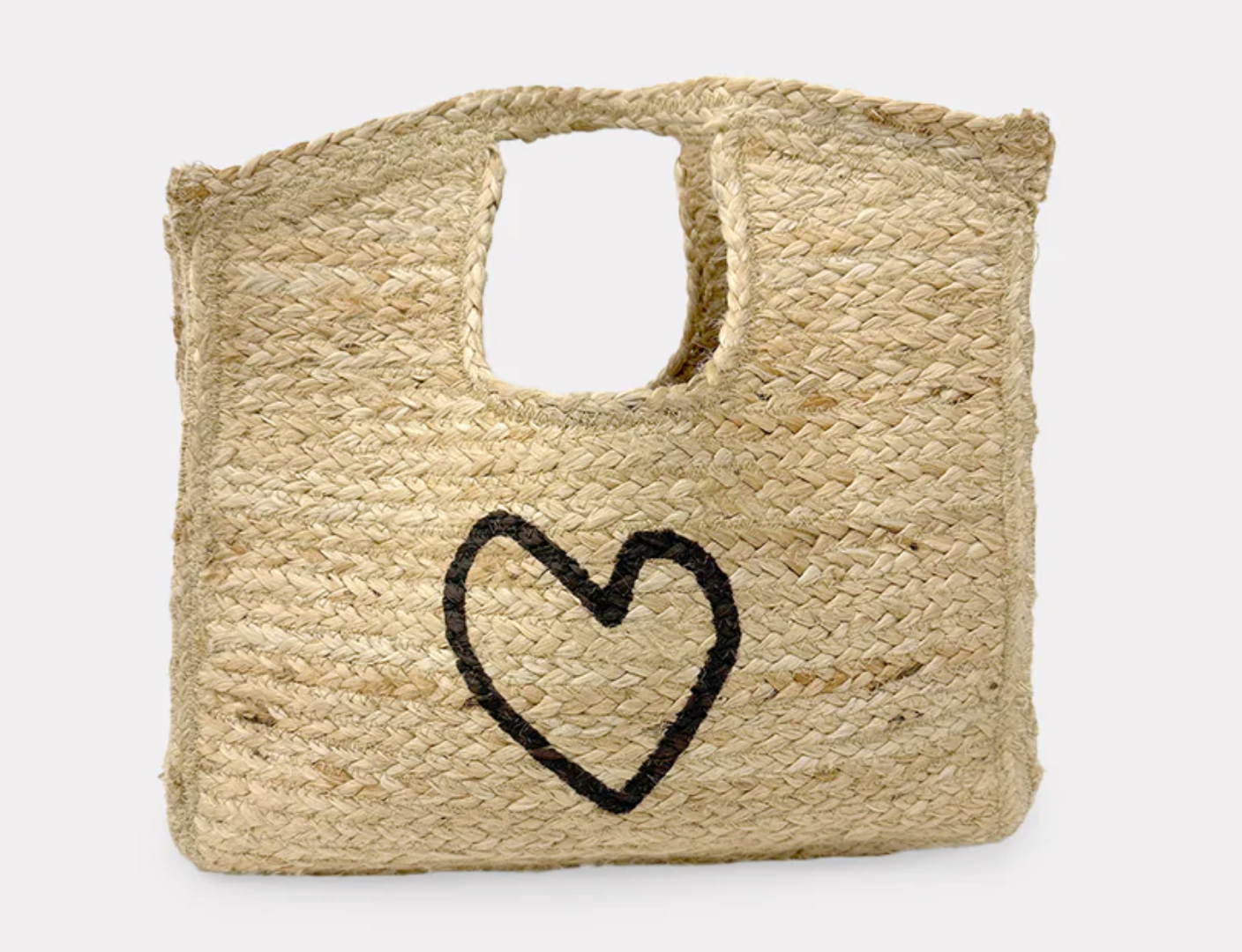 Imperfect Heart Jute Tote