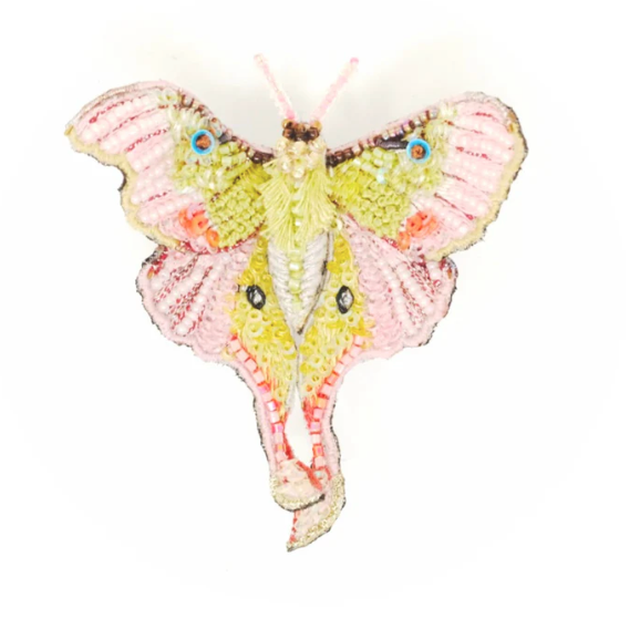 Moon Moth Brooch Pin
