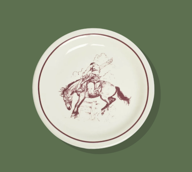 Bucking Bronco Plate