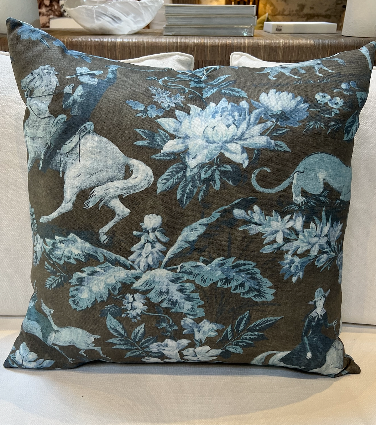 Cowboy Toile Pillow