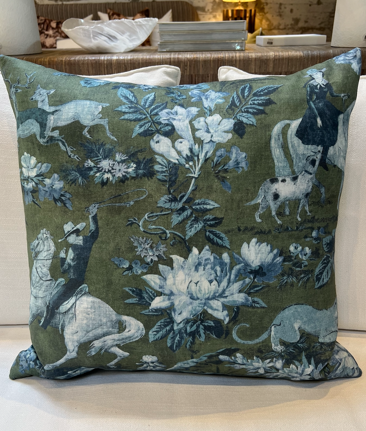 Cowboy Toile Pillow
