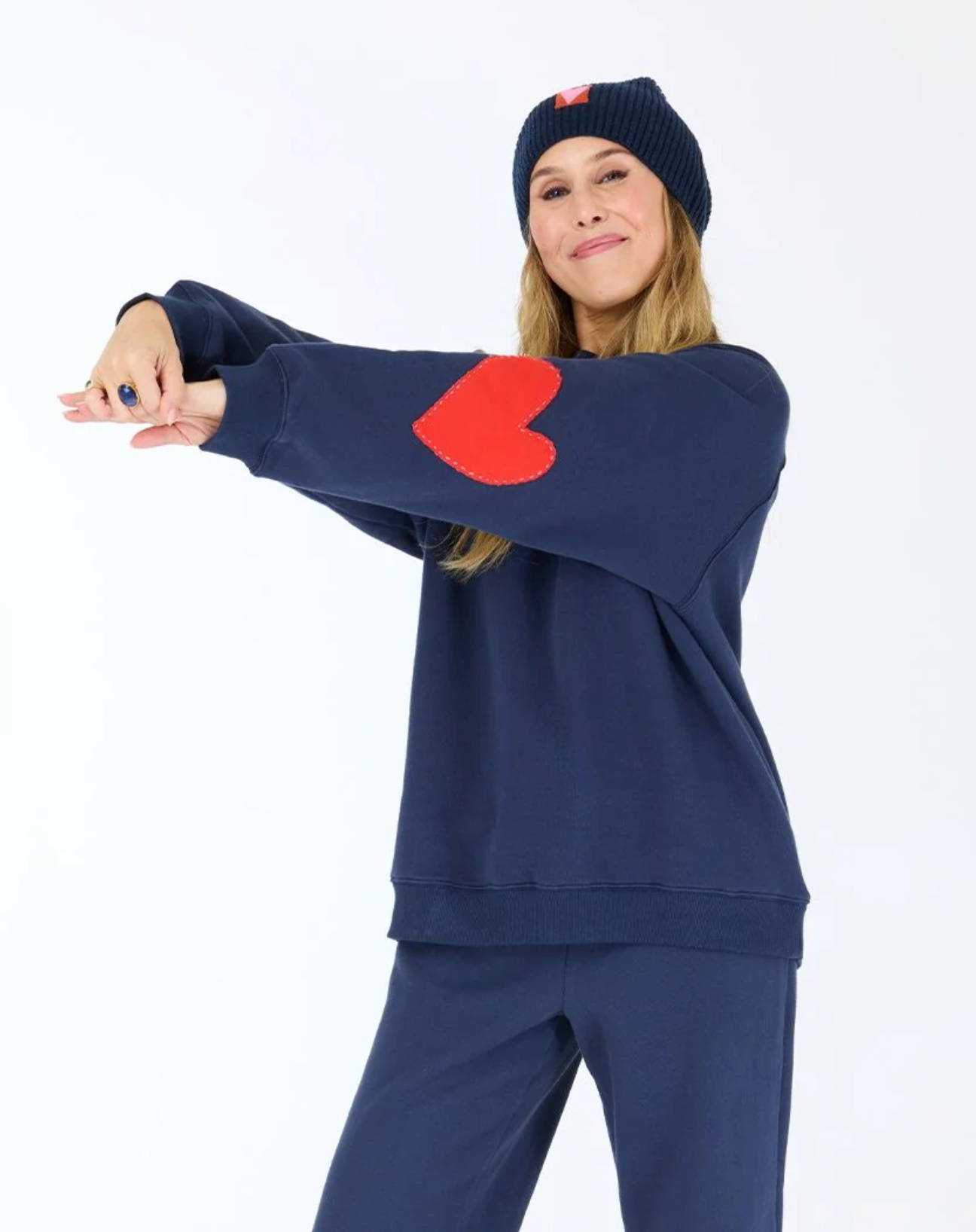 Benton Imperfect Heart Indigo Sweatshirt