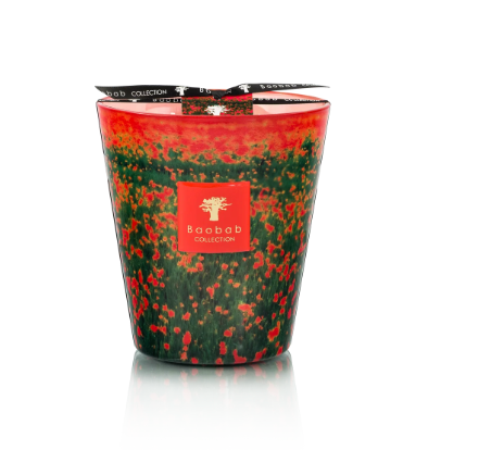 Baobab Arty Flowers Poppies Candle