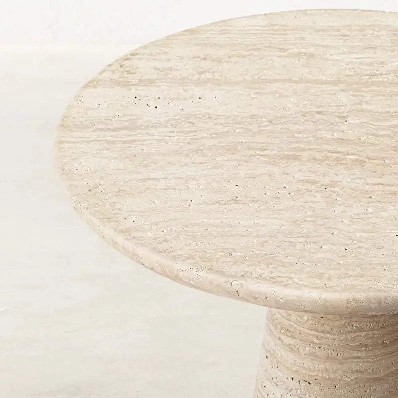 Ide Travertine Side Table