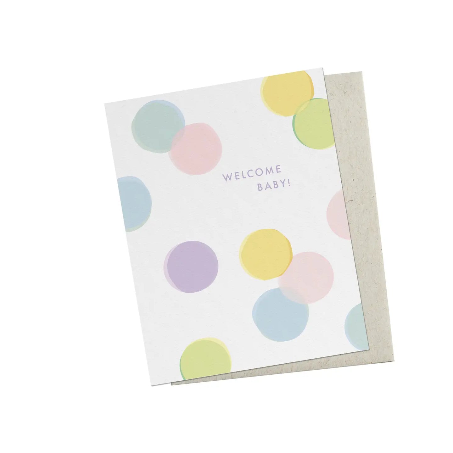 Confetti Dots Baby Card