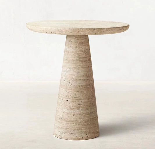 Ide Travertine Side Table