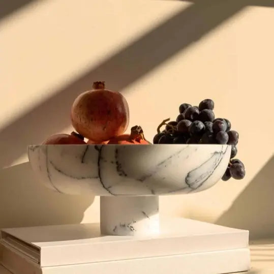 Marble Pedestal Bowl