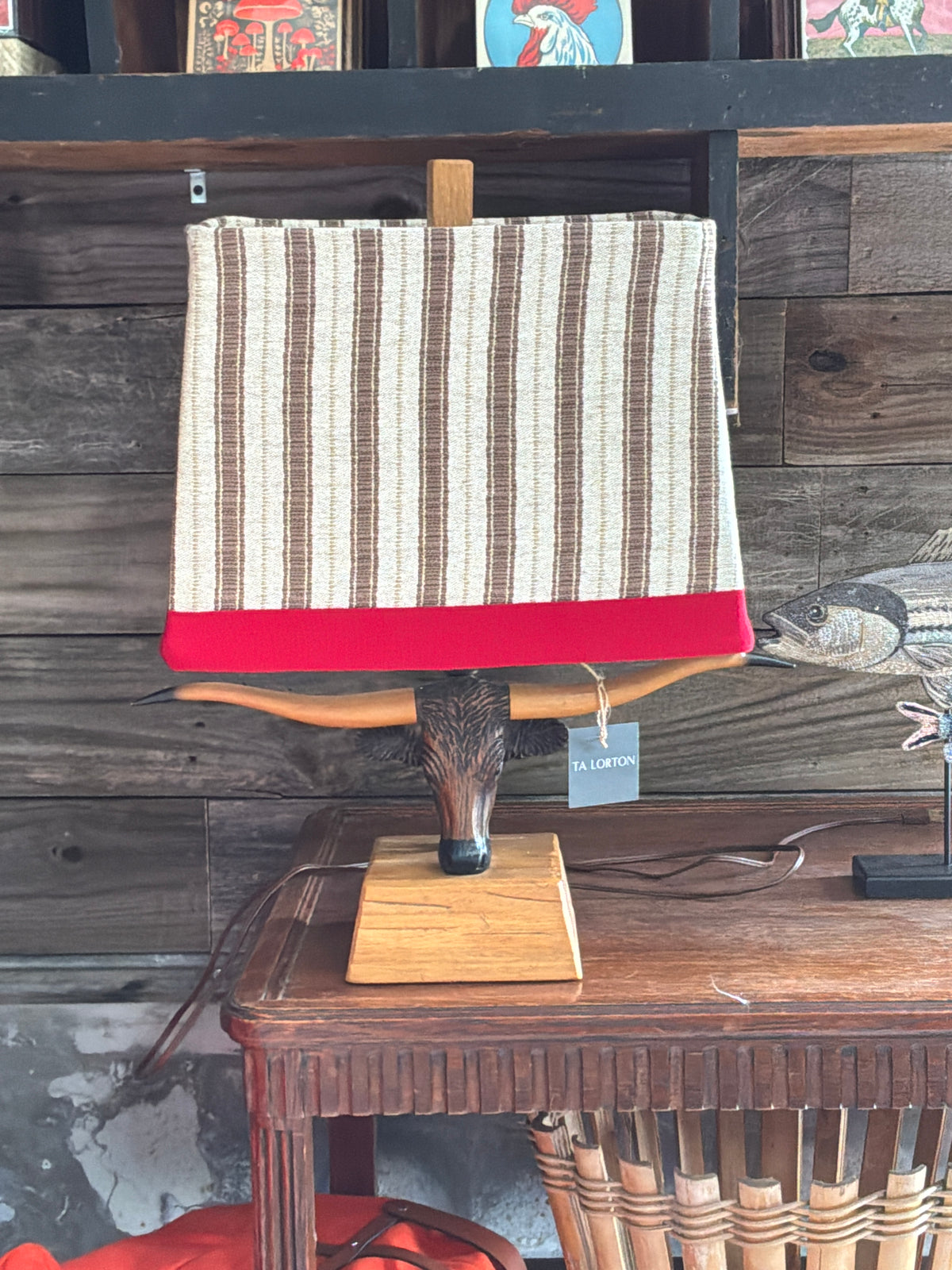 Longhorn Steer Table Lamp
