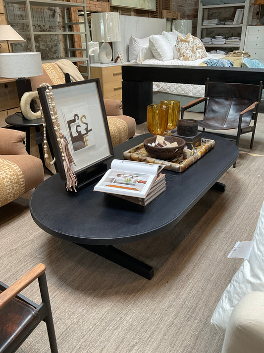 I Beam Oval Coffee Table