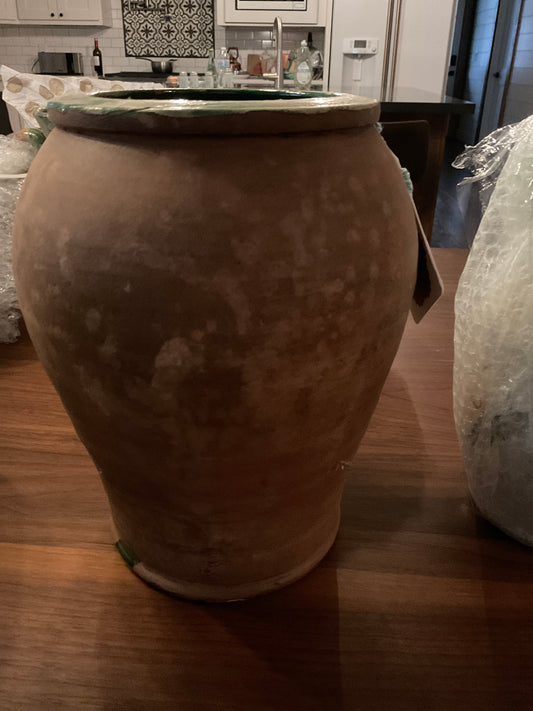 Tall Pottery Vase from Provence