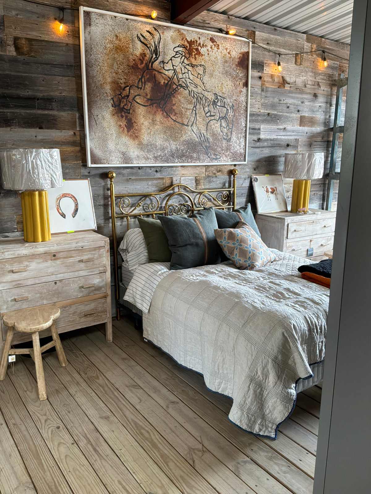 Vintage Brass Bed Headboard