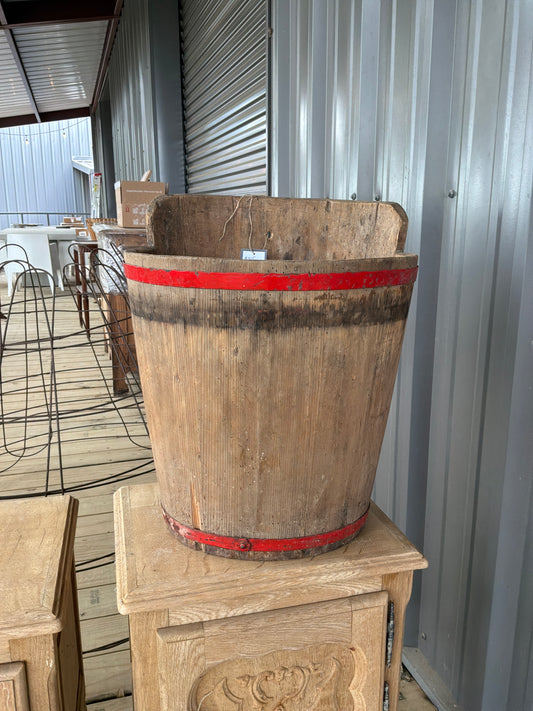 Rustic Wood Bucket