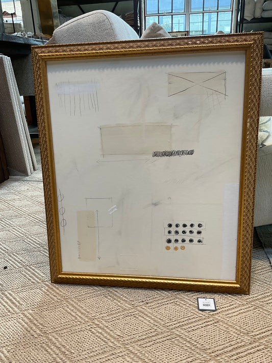 Large Beige Abstract