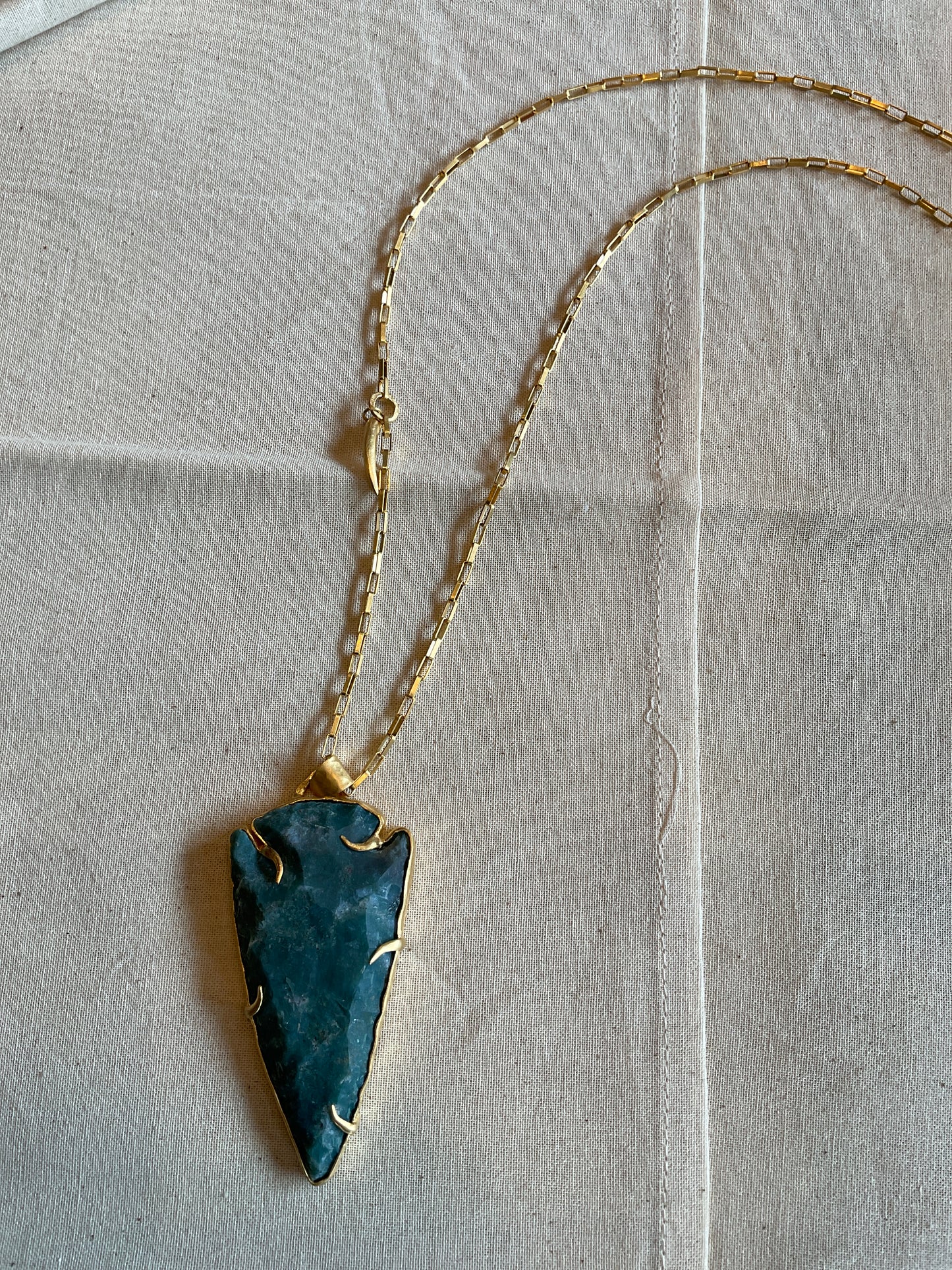 Jasper Arrowhead Necklace