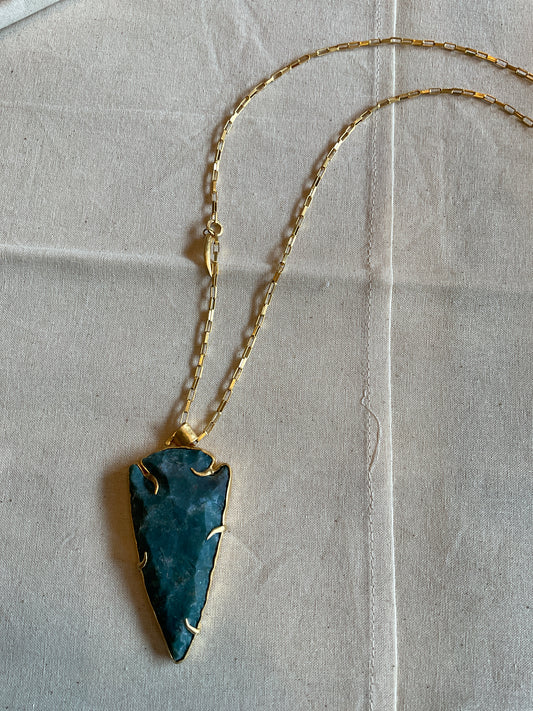 Jasper Arrowhead Necklace