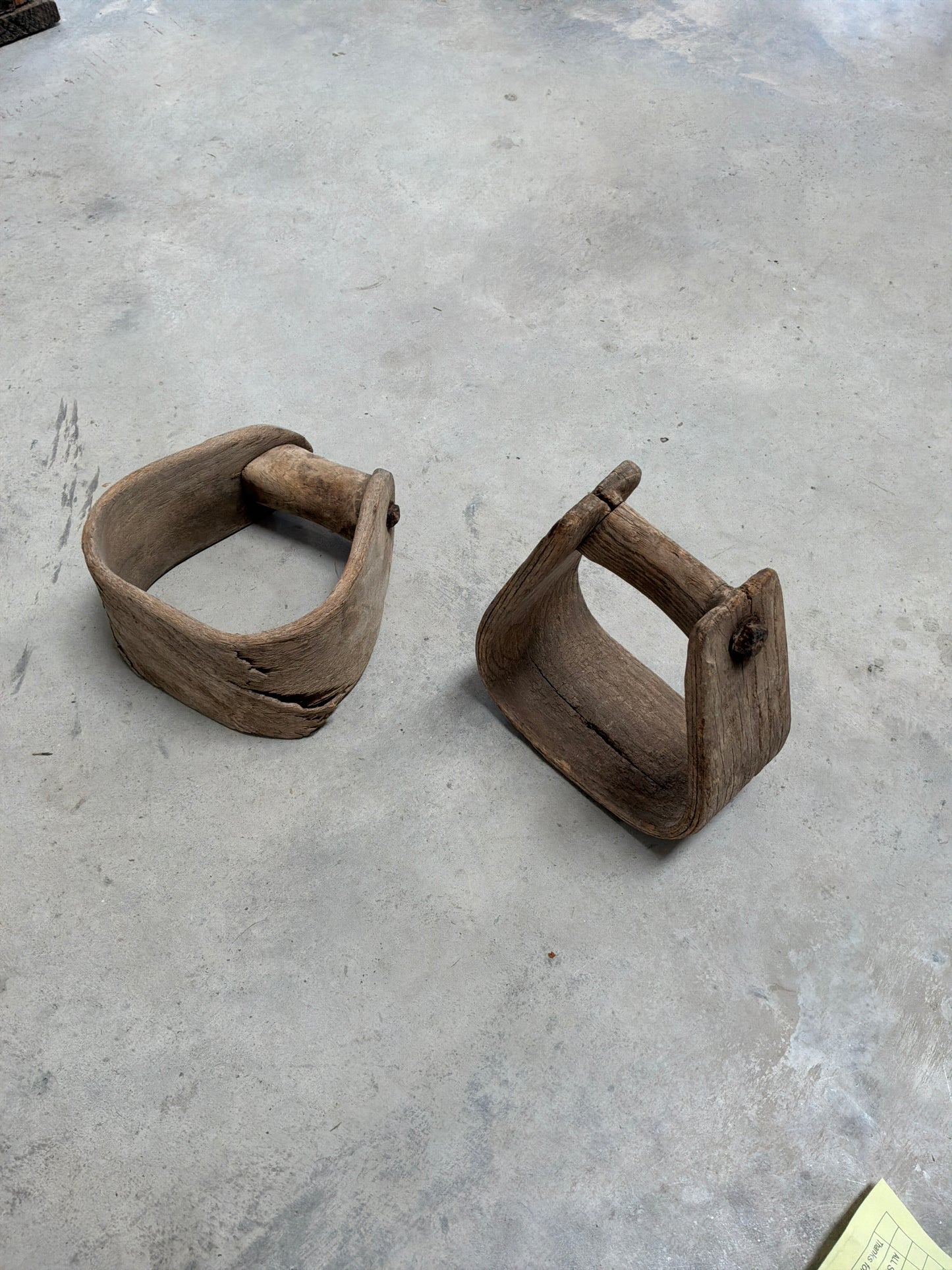 Wooden Stirrups Pair