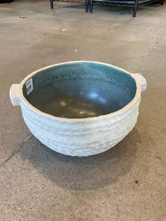 Handmade Textured Stoneware Bowl