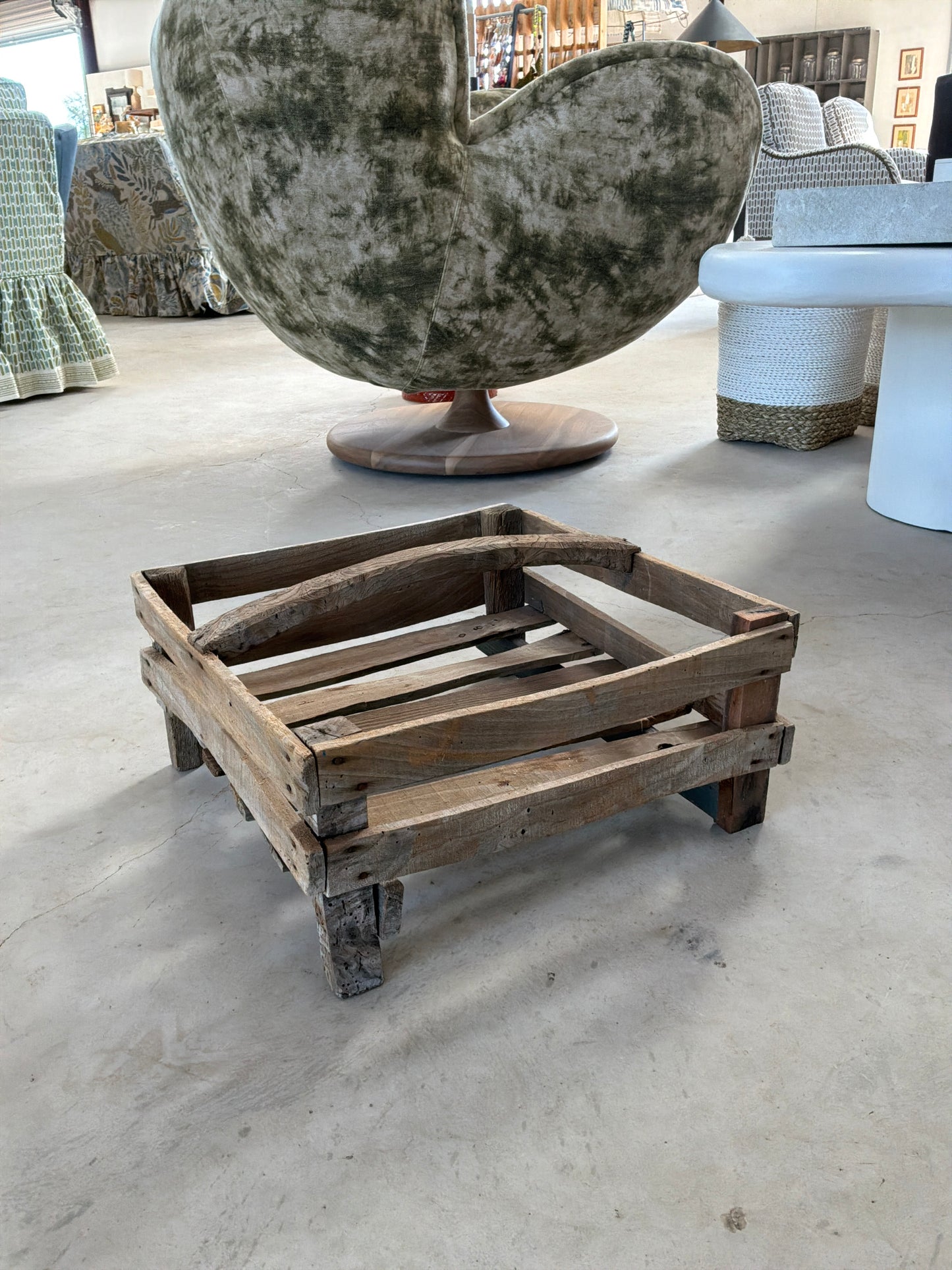 Wood Handle Basket
