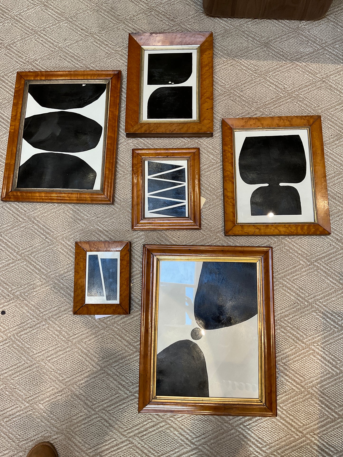 Set of Birds Eye Maple Paintings 1880