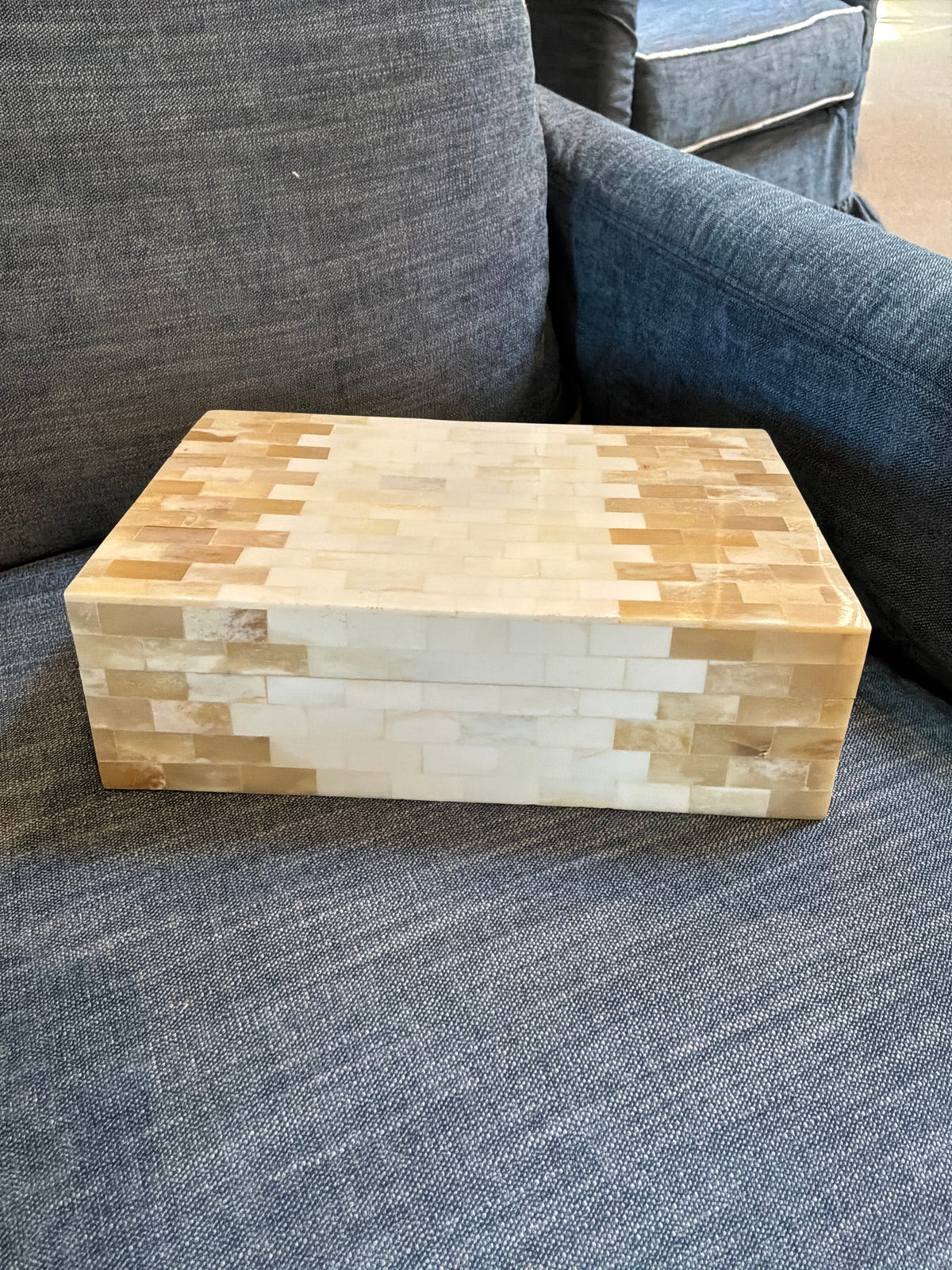 Bone Beige Box with Side Design
