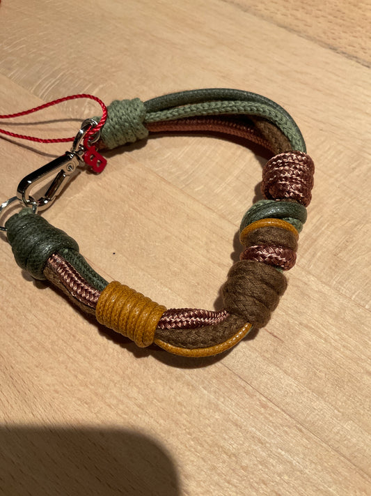 Knot Bracelet Green/Beige