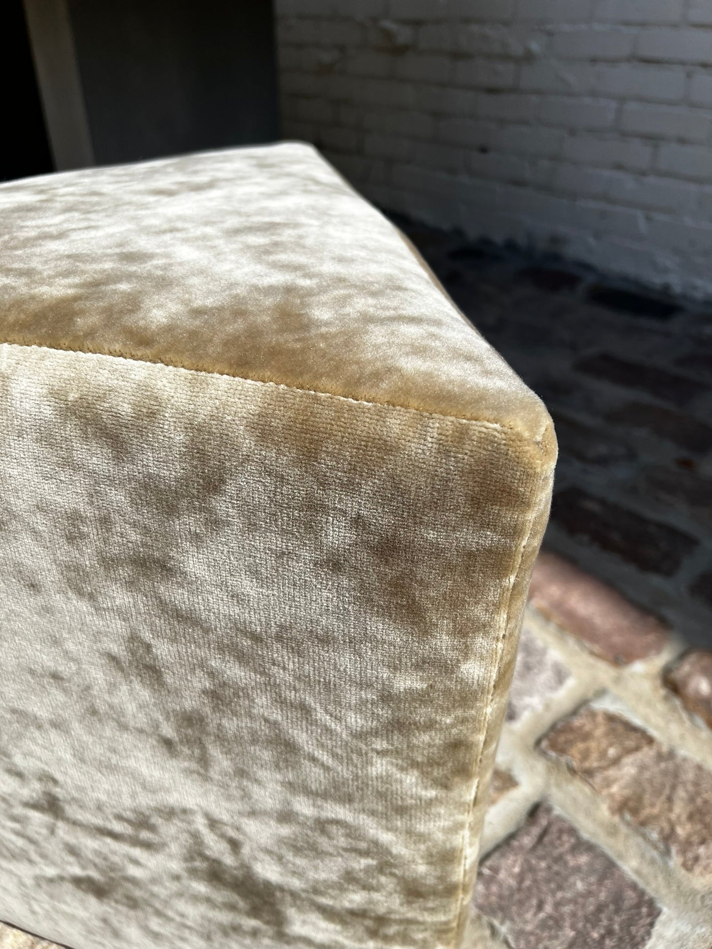 9540-00 Triangle Ottoman - Tulum Cement