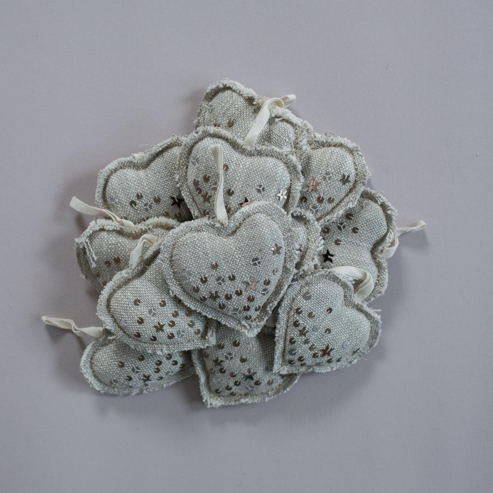 Metallic Confetti Heart Ornament