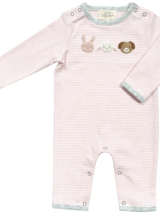 Applique Farm Baby Grow