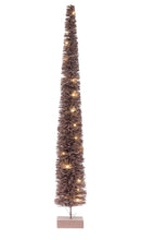 Load image into Gallery viewer, Rattan Tree with LED Lights and Wood Base
