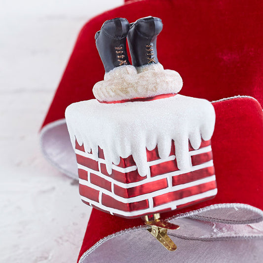 Santa Chimney Ornament
