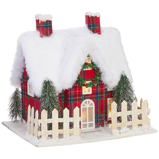 Plaid Lighted House