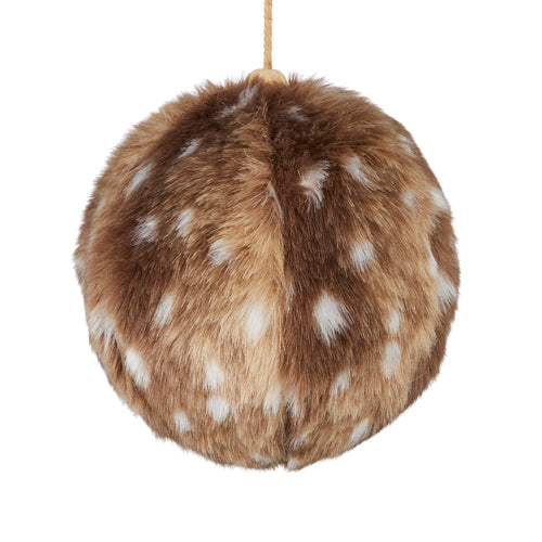Fawn Fur Ball Ornament