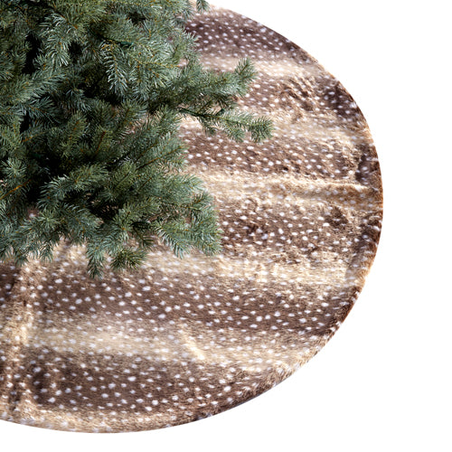 Fawn Fur Tree Skirt