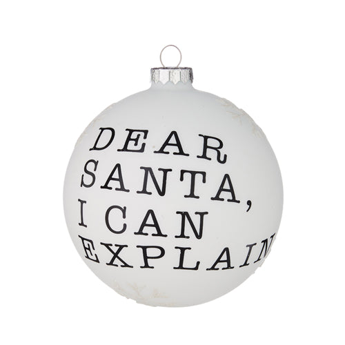 Dear Santa Ornament