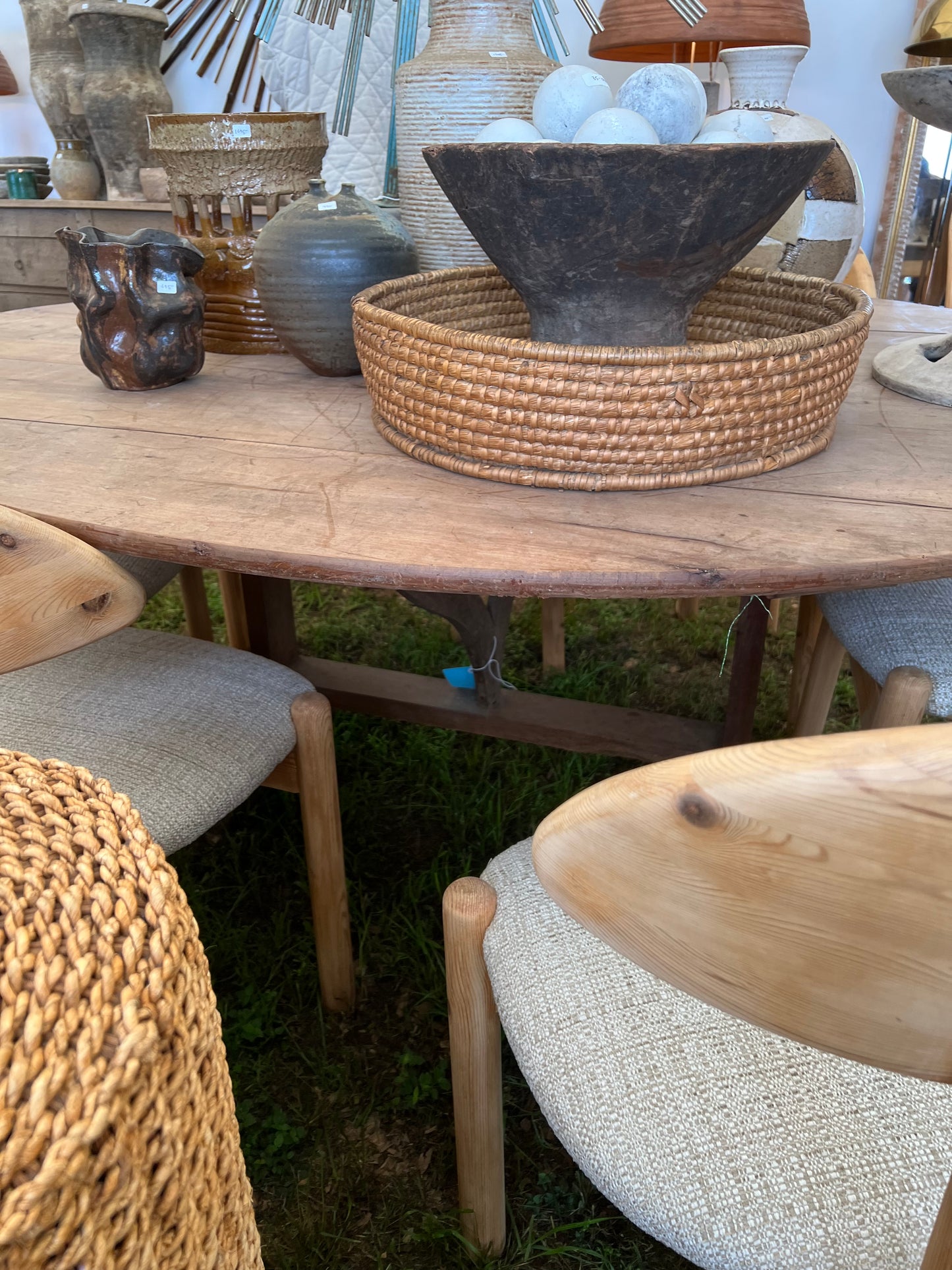 Large Oval French Wine Table