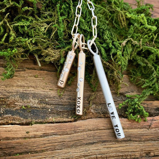 Small Round Bar W/ Diamonds