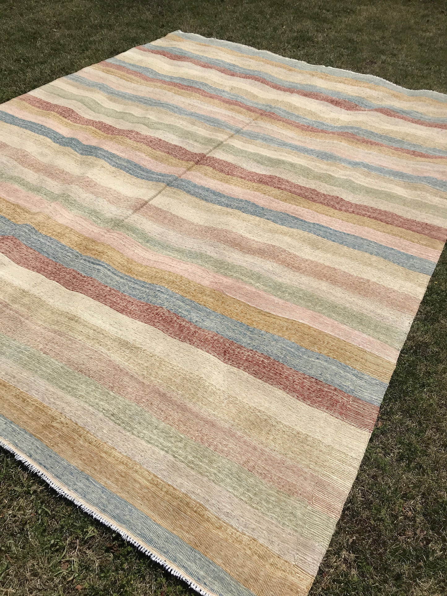 Kilim Colorful Striped Rug