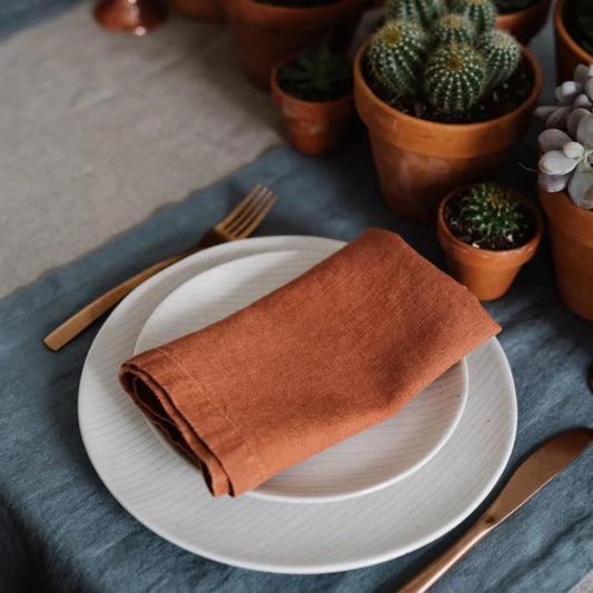 Baked Clay Linen Napkins