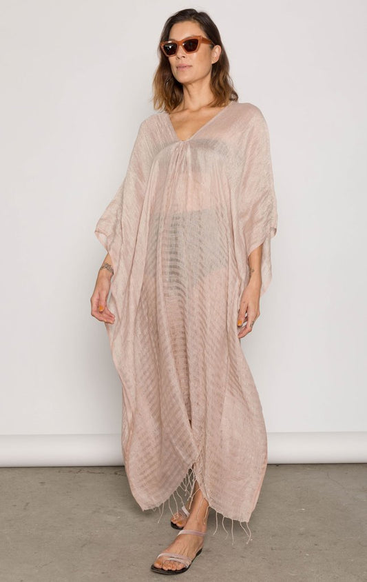 Rose Linen Caftan