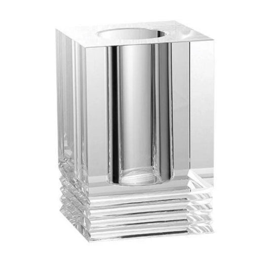 Crystal Glass Vase With Cut Small