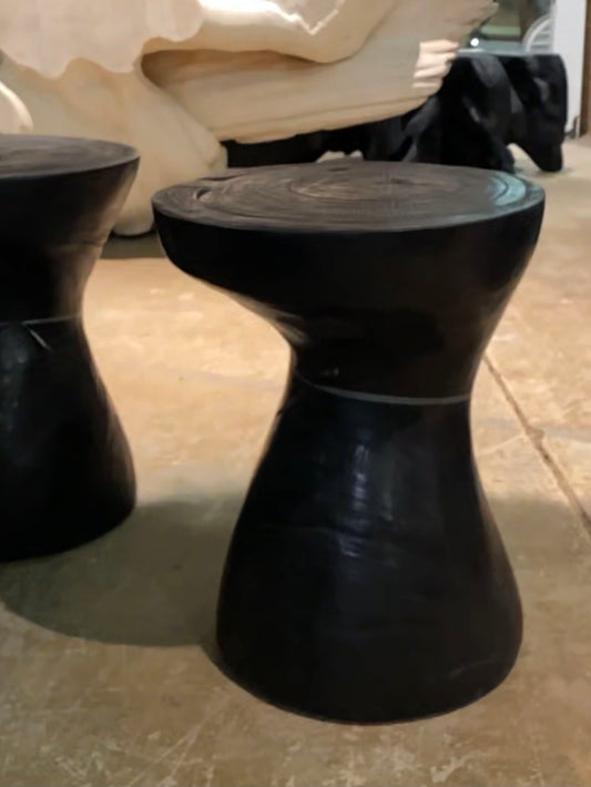 Black Slant Stool