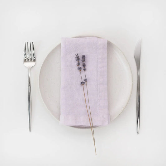 Lavender Fog Linen Napkins