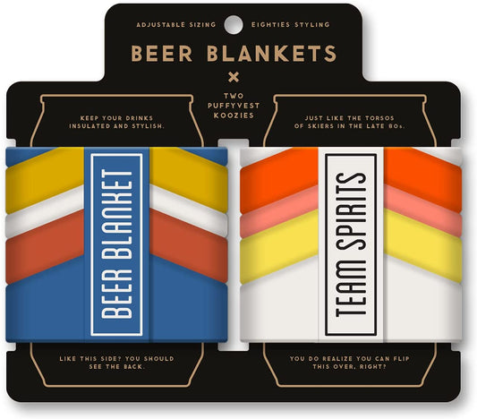 Beer Blanket Puffyvest Koozie Set