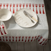 Load image into Gallery viewer, Forks Linen Napkins, Kitchen Towels &amp; Tablecloth
