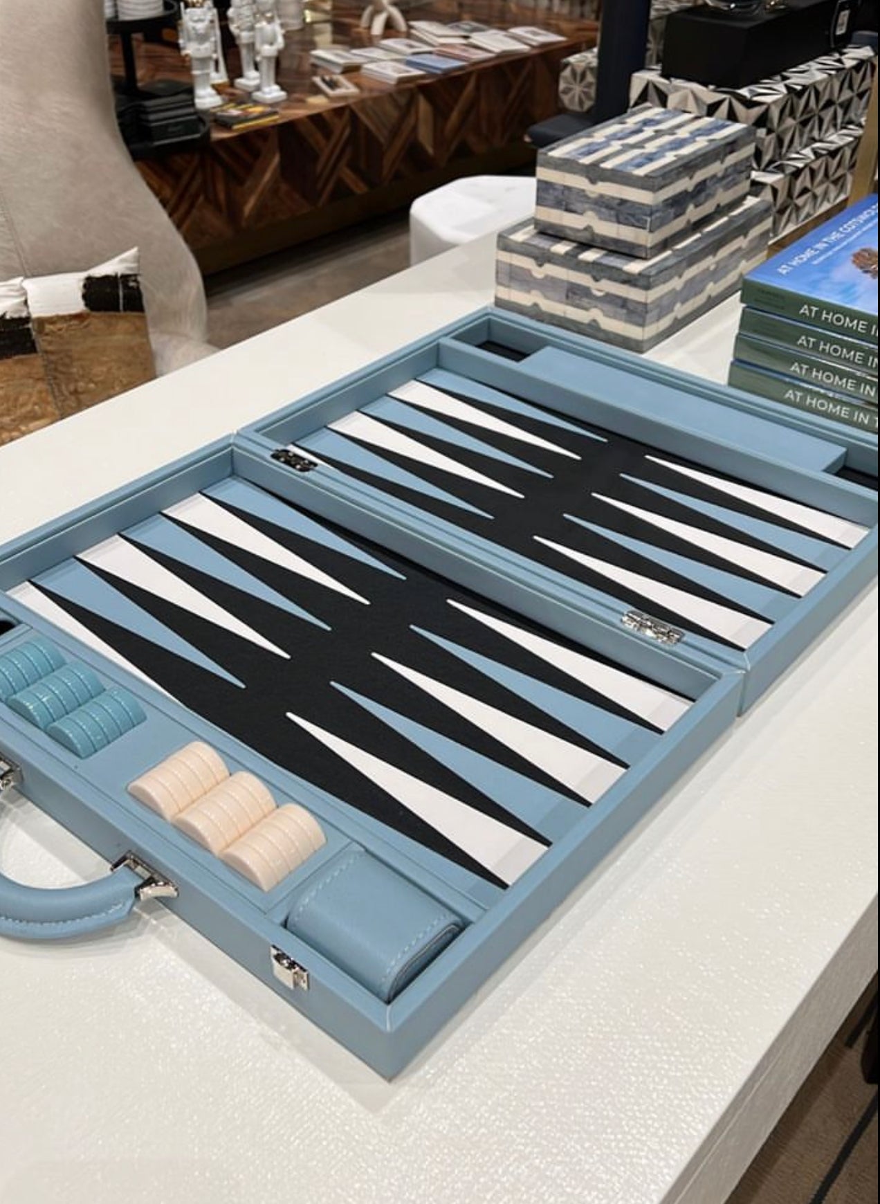 Faux Leather Backgammon