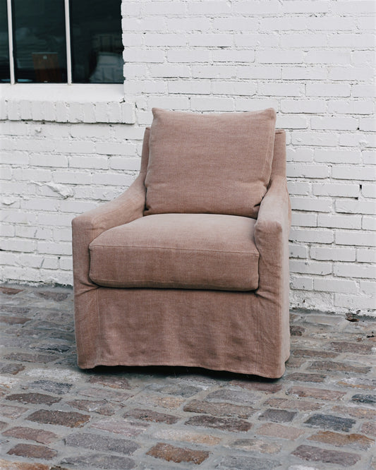 C1296-01SW Slipcovered Swivel Chair